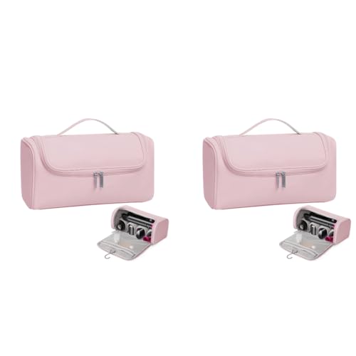 MAYCREATE® Travel Storage Bag for Dyson Airwrap Holder Hair Styler Organizer Attachments Portable with Hanging Hook Pink Bag Only 2 PCS MAYCREATE® Travel Storage Bag for Dyson Airwrap Holder Hair Styler Organizer Attachments Portable with Hanging Hook Pink Bag Only 2 PCS